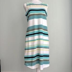 Talbots LADDER BACK STRIPE TANK DRESS
Sleeveless new with tag NWT medium petite
